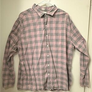 Bixby Nomad Casual Button Down Shirt in Pink and Gray